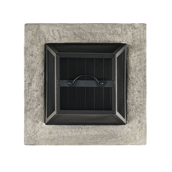 Outdoor Wood Bruning Magnesium Oxide Fire Pit With Lid