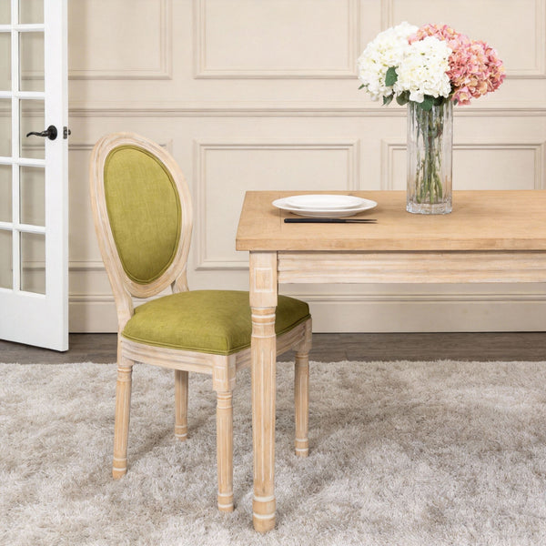 Upholstered With Round Back Dining Chairs (Set of 2)