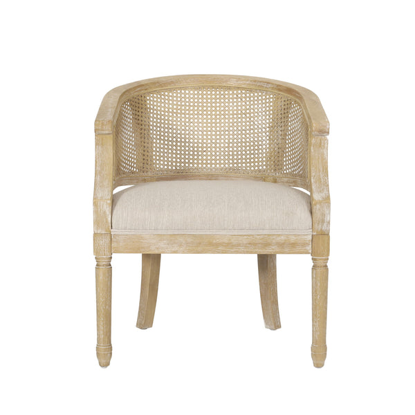 Curved Backrest Accent Chair