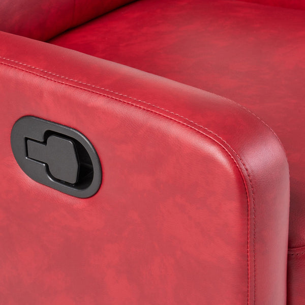 Contemporary Recliner Chair With Push Back Function