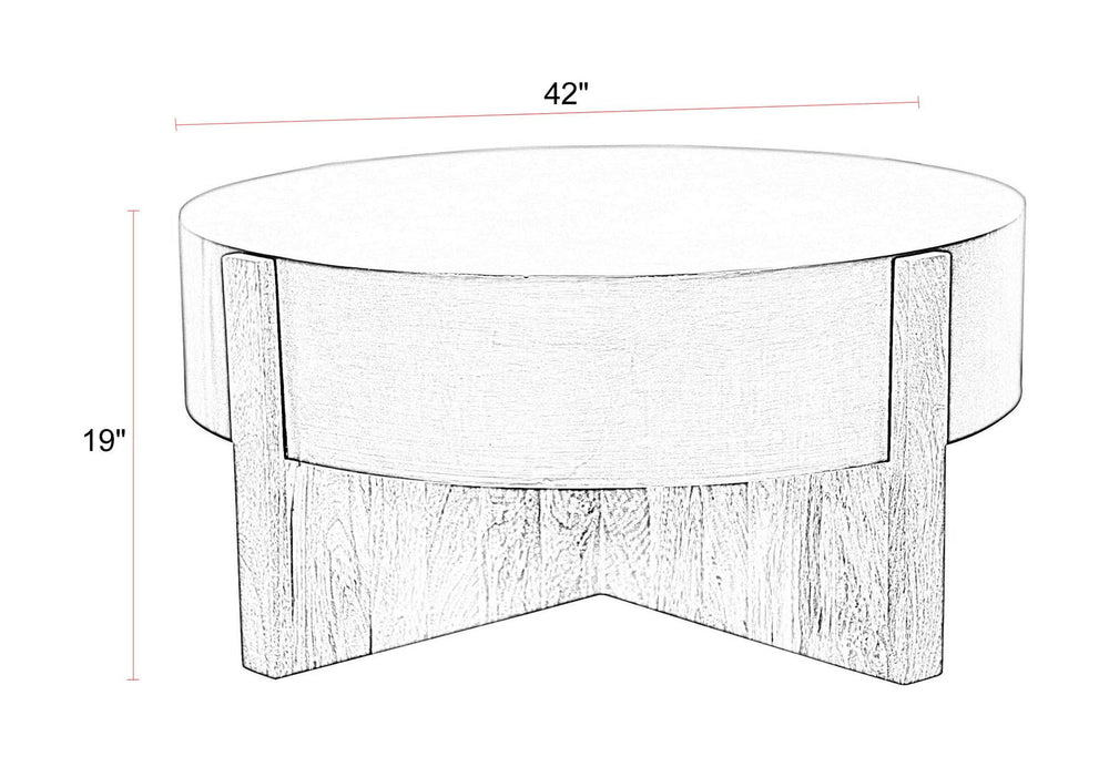 Aspen - 42" Round Cocktail Table With 2 End Tables - Barton Bronze