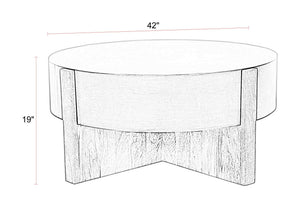 Aspen - 42" Round Cocktail Table With 2 End Tables - Barton Bronze