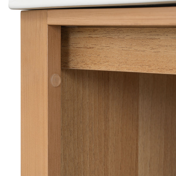 36" Bathroom Vanity With Sink, Soft Close Drawers - Natural