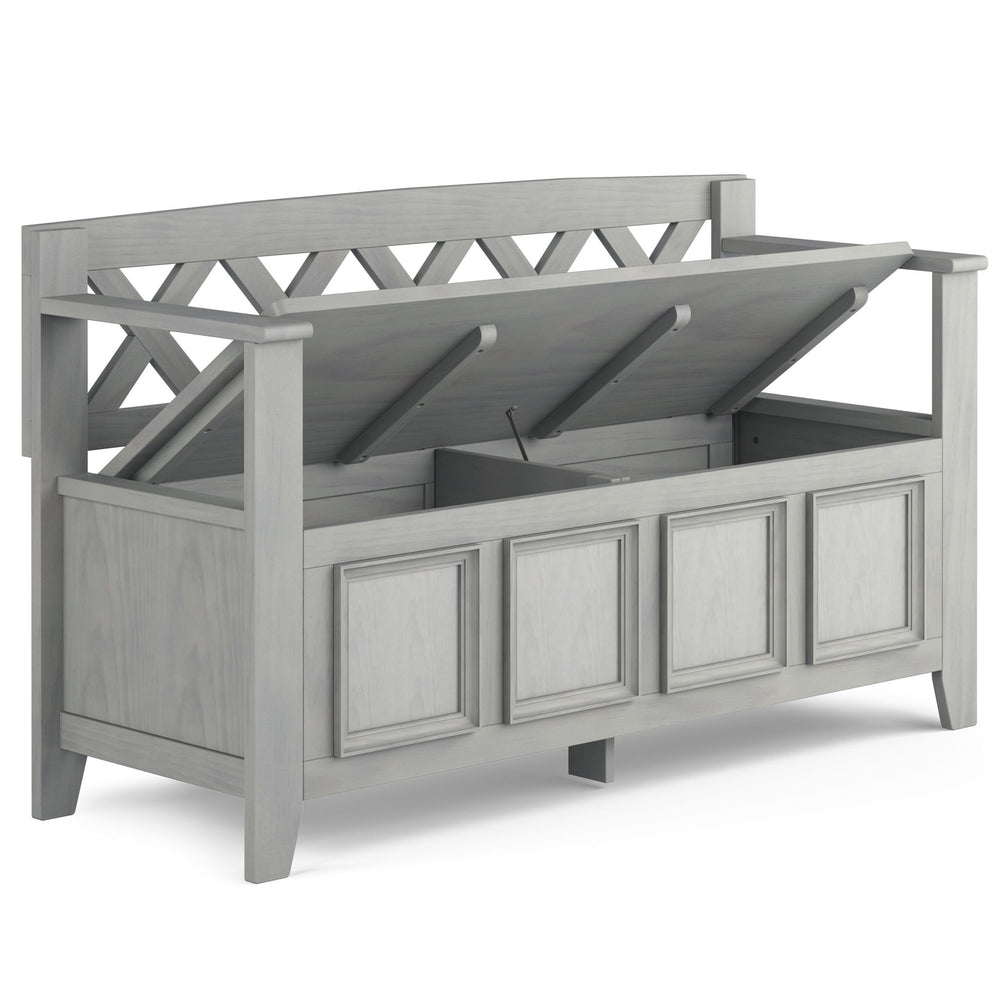Amherst - Entryway Storage Bench - Gray