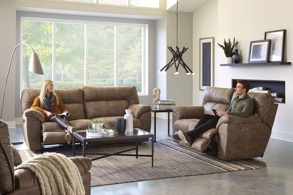 Hollins - 88" Power Reclining Sofa - Coffee
