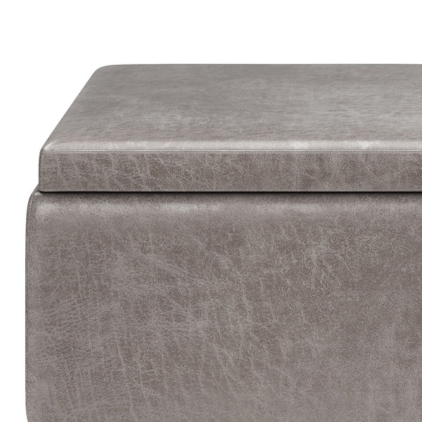 Owen - Tray Top Small Coffee Table Upholstered Storage Ottoman