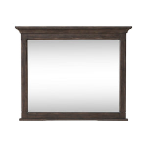 Paradise Valley - Landscape Mirror - Saddle Brown