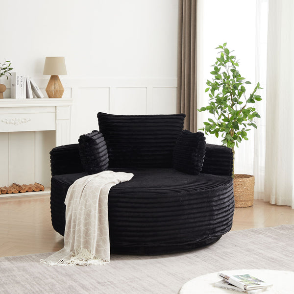 Swivel Chair With 360° Rotation For Living Room