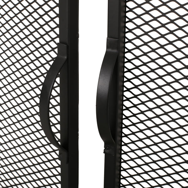 Samantha - Iron Fireplace Screen 2 Door Design