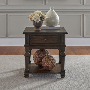 Providence Park - Drawer End Table - Chateau Brown