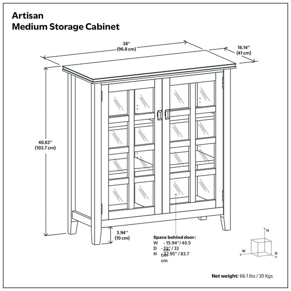 Artisan - Handcrafted Medium Storage Cabinet