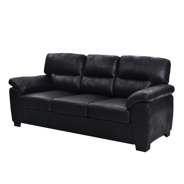 3 Seater Sofa With Padded Armrests And Triangular Leg