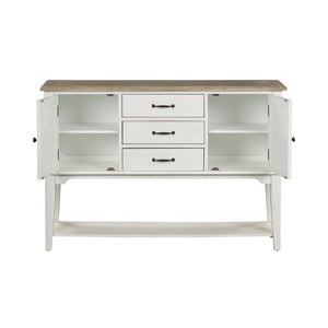 Summerville - Server - Soft White Wash / Wirebrushed Gray