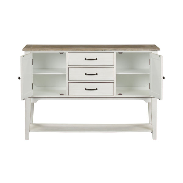 Summerville - Server - Soft White Wash / Wirebrushed Gray