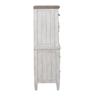 Heartland - 5 Drawer Chest - Antique White / Tobacco Tops
