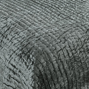 Bari - Velvet Quilt - Bay Green