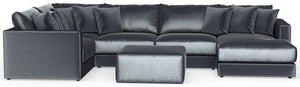 Remington - Modular Sofa And Cocktail Ottoman - Slate