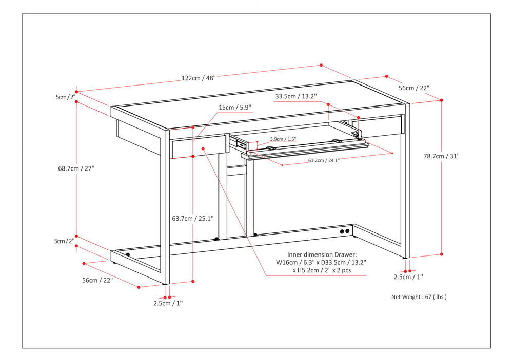 Erina - Handcrafted Desk