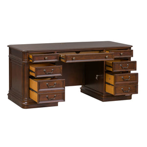 Brayton Manor - 5 Piece Home Office Jr Executive Set - Cognac
