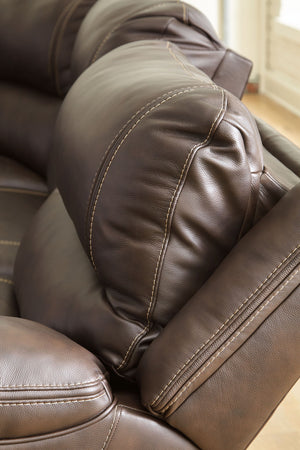 Dunleith - Power Sectional 6 Pc - Chocolate
