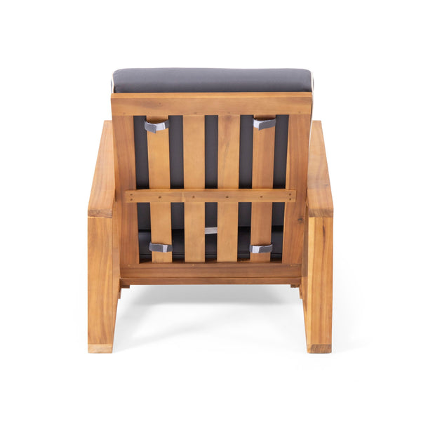 Outdoor Club Chair, Patio Lounge Chair With Removable Cushion