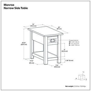 Monroe - Handcrafted Side Table