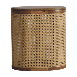 Larissa - Lid Up, Storage Stool - Oak
