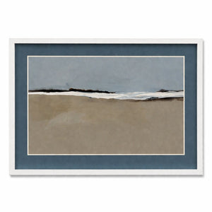 Simply Stated Framed Print - Blue