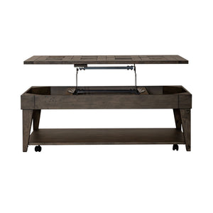 Arrowcreek - Lift Top Cocktail Table - Weathered Stone