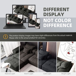 Modern Oversized Diy Combination, Modular Sectional Sofa With Pillows