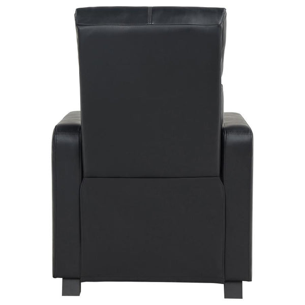 Toohey - 3 Piece Upholstered Tufted Recliner Living Room Set - Black