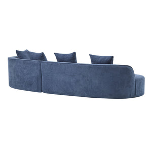 Elegant Curved Sectional Sofa With Full Foam Comfort