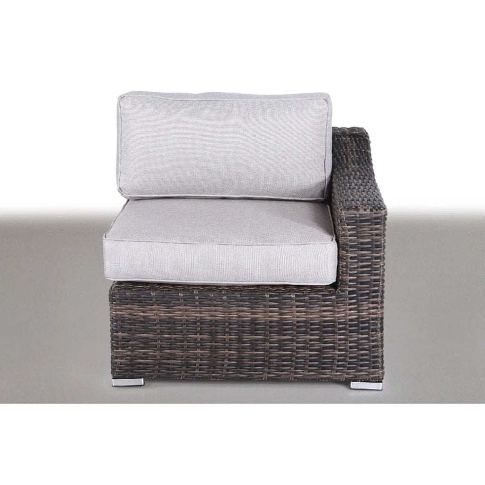 Outdoor 4 Person Garden Seating Set, Resin Wicker, Weather Resistant - Brown Mix