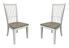 Americana Modern Dining - Spindle Back Dining Chair (Set of 2) - Cotton White
