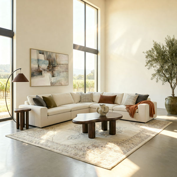 Framed Canvas Quiet Structure - Silver
