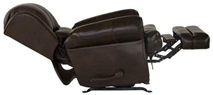 Roberto - Leather Rocker Recliner - Cocoa