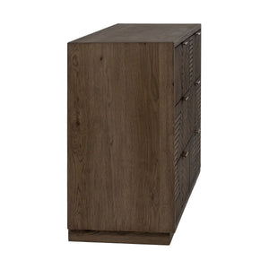 Santa - 6-Drawer Dresser - Toasted Brown