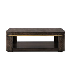 Langford - Coffee Table - Ebony Mappa Burl