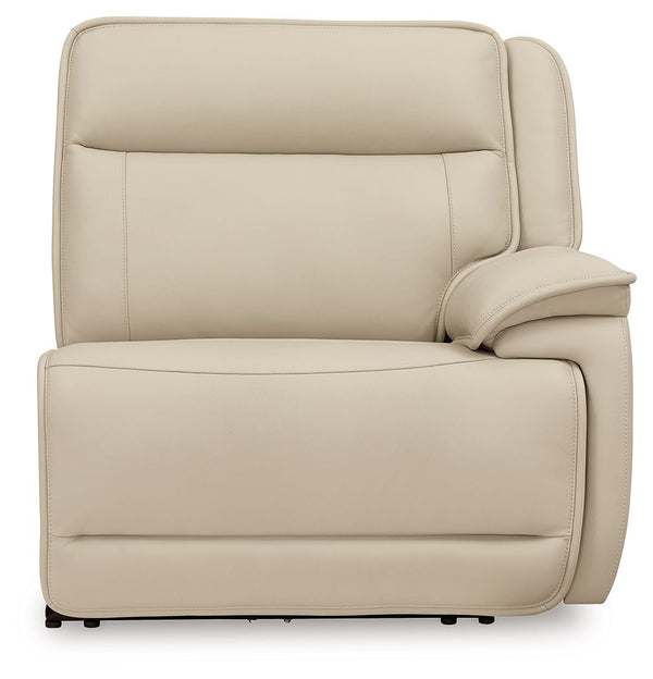 Double Deal - 4-Piece Power Reclining Sectional - Almond
