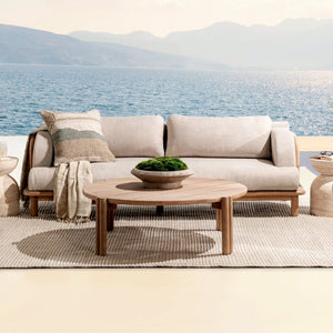 Oliver - Outdoor Round Coffee Table - Butterscotch