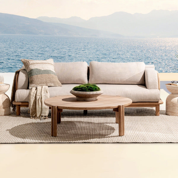 Oliver - Outdoor Round Coffee Table - Butterscotch