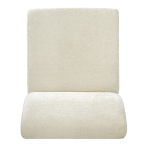 Upholstered Accent Chair - Beige / Walnut