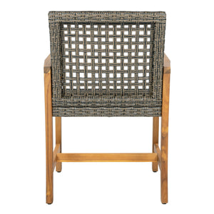 Outdoor Dining Chairs (Set of 2) - Mocha / Teak