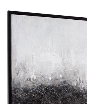 Divided Framed Canvas - Gray / Black