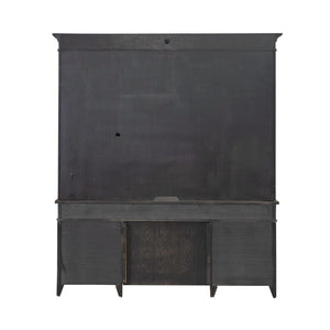 Paradise Valley - Credenza & Hutch - Saddle Brown
