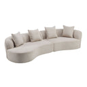 Elegant Curved Sectional Sofa With Full Foam Comfort
