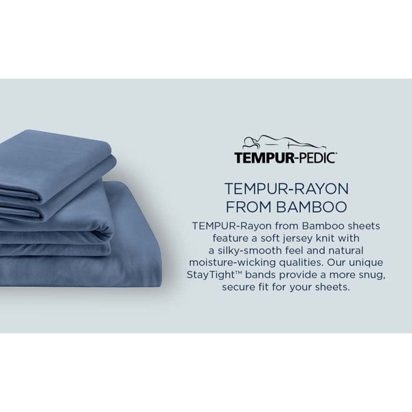 Linens - Tempur Rayon from Bamboo Sheet Set - Sleepy Blue