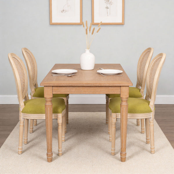 French Country Dining Chairs & Round Back (Set of 2)