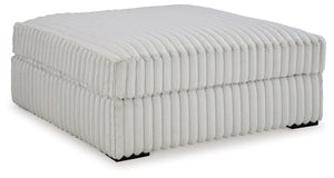 Stupendous - Oversized Accent Ottoman - Alloy