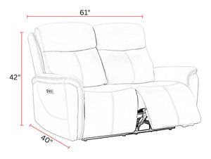 Cascade - Power Reclining Sofa Set